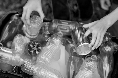 Professionals clearing out a garage in Catford